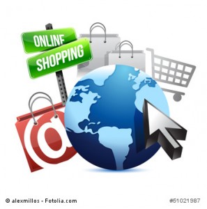 international online shopping concept
