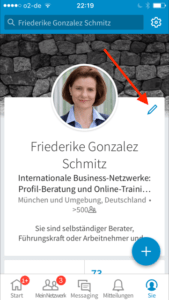 linkedin-app-bearbeiten